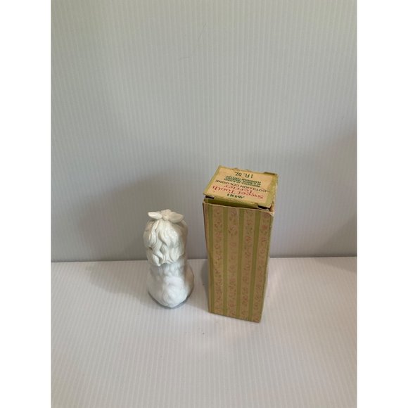Vintage Avon Sweet Tooth Terrier Dog Figural Milk Glass Cotillion Cologne - Picture 3 of 3